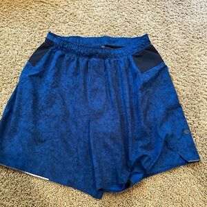 lululemon athletica speed up Blue Athletic Shorts